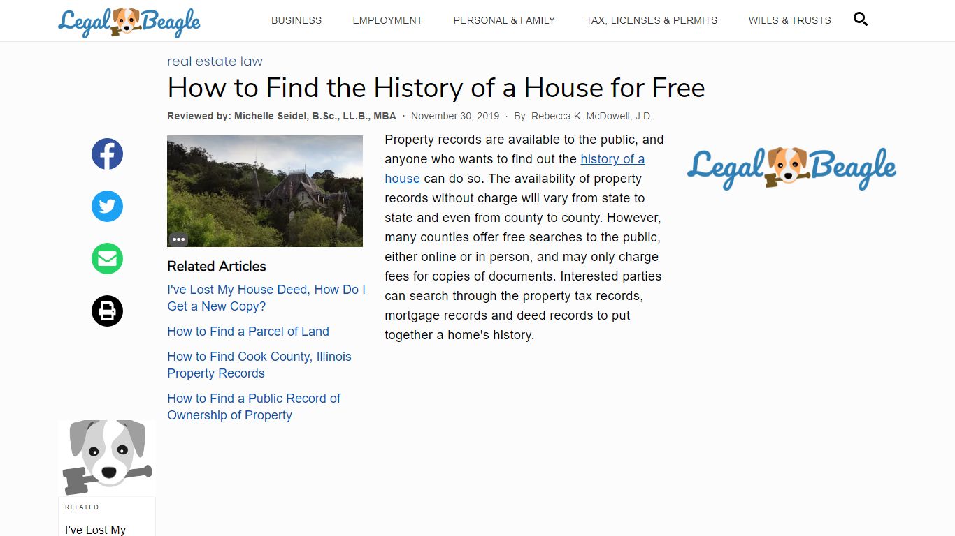 How to Find the History of a House for Free | Legal Beagle