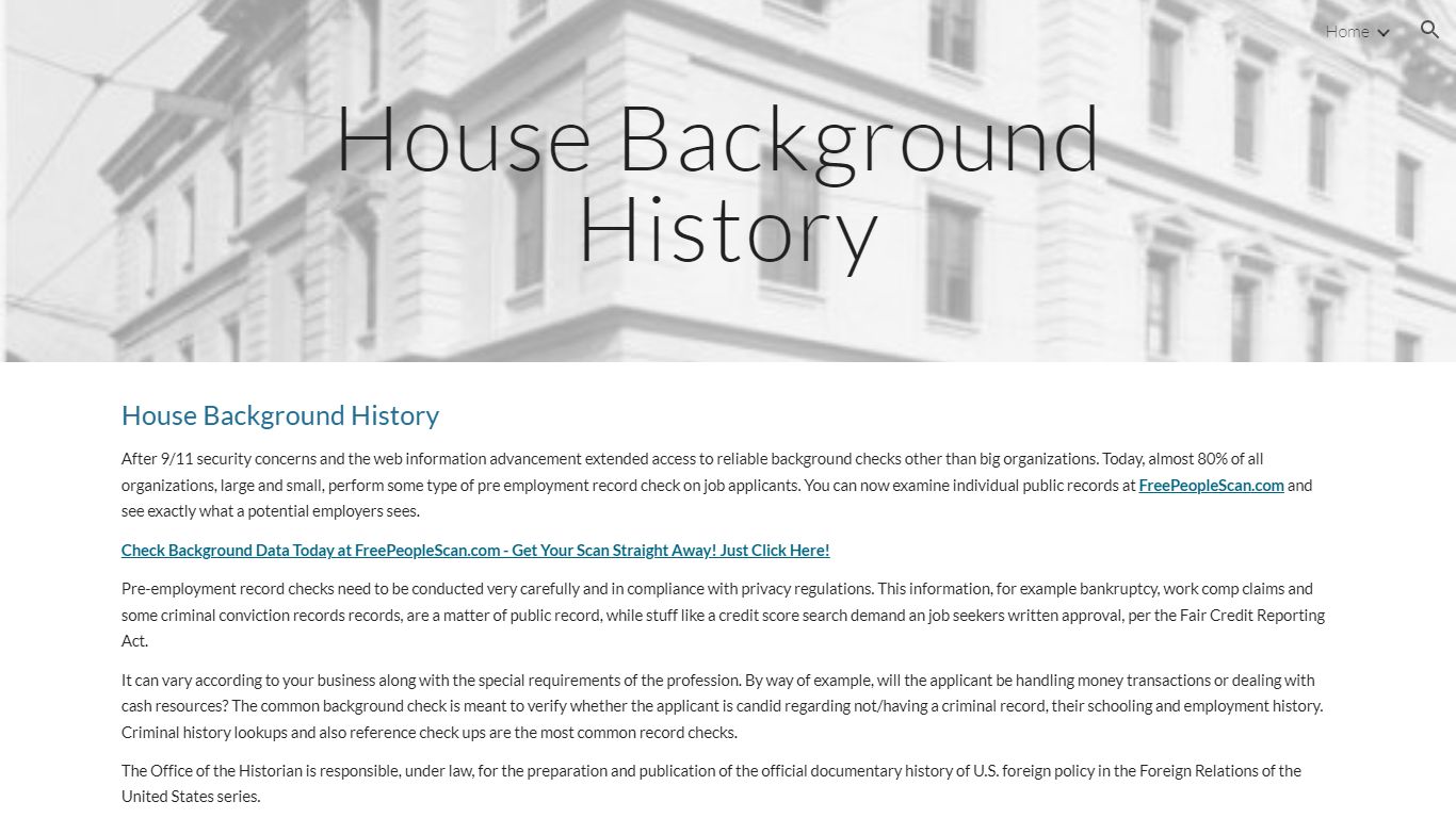House Background History - sites.google.com